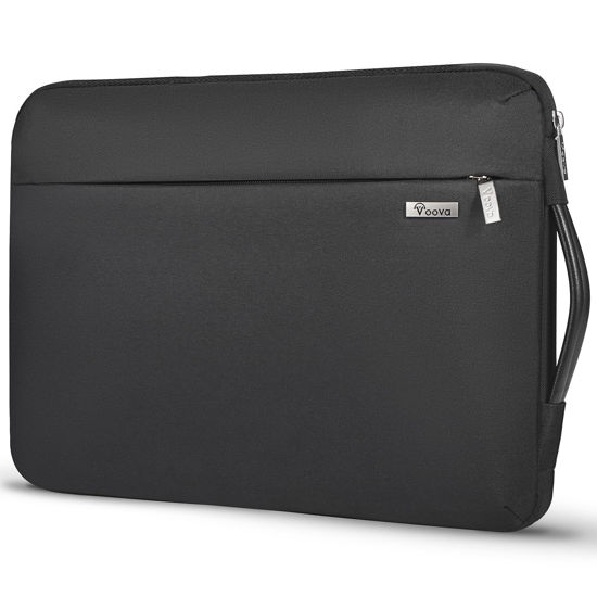 Picture of Voova 14 15 Inch Laptop Sleeve Case,360° Protective Computer Bag Cover Compatible with MacBook Pro14 M3/M2/M1,15 MacBook Air M2,15 Surface Laptop 5/4,14 HP Dell Acer Asus with Organizer Pocket,Black