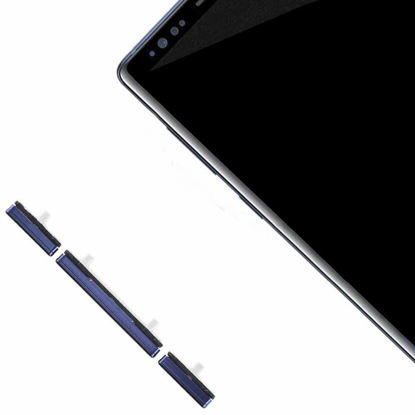 Picture of 2X Power On/Off Volume Button Side Keys Replacement Compatible with Samsung Galaxy Note 9 (Blue)