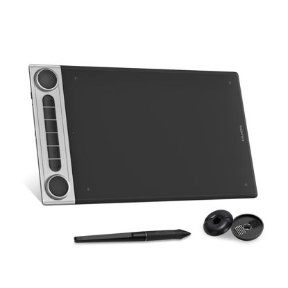 Picture of HUION Inspiroy Dial 2 Bluetooth Wireless Graphics Drawing Tablet with Dual Dials Battery-Free Stylus PW517 for Digital Art and Graphics Design, Compatible with Mac, Windows, Linux, Android