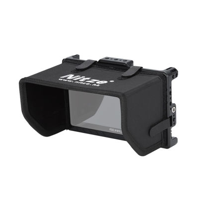 Picture of Nitze Cage for Feelworld LUT6/ LUT6S/ LUT6E Monitor with Sunhood, HDMI Cable Clamp and Built-in NATO Rail - JTP2-LUT6S
