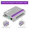 Picture of XZSNET A Pair of Gigabit ST to RJ45 Converter, Single-Mode Fiber to Ethernet Media Converter (Built-in Module, 1310nm, 20km), Plug & Play, 10/100/1000 BASE-T Compatible, Auto-Negotiation, Jumbo Frame
