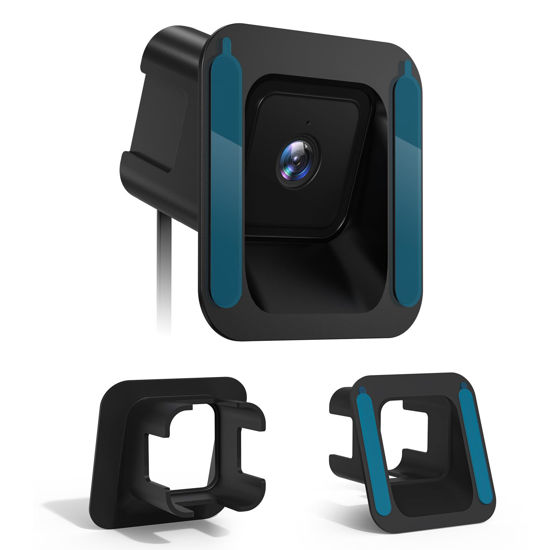 Picture of MSAFF Window Mount for Wyze Cam V3/V3 Pro/V4, Angle Tilt (Up/Down/Left/Right), No Screws, No Reflections, Damage-Free, Glass Windows/Doors Bracket Holder Compatible with Wyze Camera V3/V3 Pro - Black