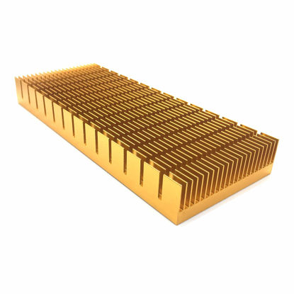 Picture of Cooling Module, 5.9 x 2.36 x 0.7 inch Aluminum Heat Sink Heatsink Cooler Fin for High Power LED Amplifier Transistor Heat Diffusion Cooling Fin