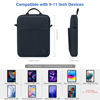 Picture of Dadanism 9-11 Inch Tablet Sleeve Shoulder Bag for iPad 10.2 2021-2019, iPad Pro 11 2021-2018, iPad Air 5/4 10.9, iPad 10th Gen 10.9 2022, Galaxy Tab A8 10.5, Tablet Protective Handbag, Dark Blue