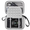 Picture of Lacdo Camera Carrying Case for Canon PowerShot G7 X Mark II/ G7X Mark III Digital 4K Vlogging Camera, Point and Shoot 4K Video Camera Trave Bag, Mesh Bag Fits Batteries, USB Cable, Memory Card, Black