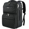 Picture of EMPSIGN Travel Backpack for Women, Large Carry On Backpack Airline Approved Personal Item Travel Bag, 17 inch TSA Friendly Laptop Backpack with USB Port, Casual Daypack Business Backpack, Black
