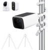 Picture of Flexible Tripod Camera Mount for eufy Solocam S220, Indoor Cam E220/C210, eufyCam 2C/2C Pro/3/S330, 3C/S300 Security Camera, Durable and Sturdy Waterproof Camera Mount, Attached Where You Want