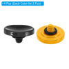 Picture of PATIKIL Camera Shutter Button, 2 Pack Soft Shutter Release Button Pure Copper Camera Button Concave Suitable for Nikon for Fujifilm for Leica DSLR/SLR Camera, Black Yellow