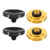 Picture of PATIKIL Camera Shutter Button, 2 Pack Soft Shutter Release Button Pure Copper Camera Button Concave Suitable for Nikon for Fujifilm for Leica DSLR/SLR Camera, Black Golden