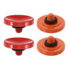 Picture of PATIKIL Camera Shutter Button, 2 Pack Soft Shutter Release Button Pure Copper Camera Button Concave Suitable for Nikon for Fujifilm for Leica DSLR/SLR Camera, Red Orange