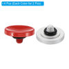 Picture of PATIKIL Camera Shutter Button, 2 Pack Soft Shutter Release Button Pure Copper Camera Button Concave Suitable for Nikon for Fujifilm for Leica DSLR/SLR Camera, Red Silver