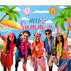 Picture of Avezano 7x5ft Hello Summer Backdrop Summer Hawaiian Beach Backdrop Pink Tropical Surfboard Photography Background Summer Beach Party Decoration Supplies