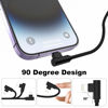 Picture of Osecet Lightning Cable 1ft 90 Degree 2 Pack MFi Certified Elbow Short iPhone Charger Right Angle Fast Charging Cable for iPhone 14 13 12 11 Pro X XS XR 8 Plus 7 6 5 (Black,1 Foot)
