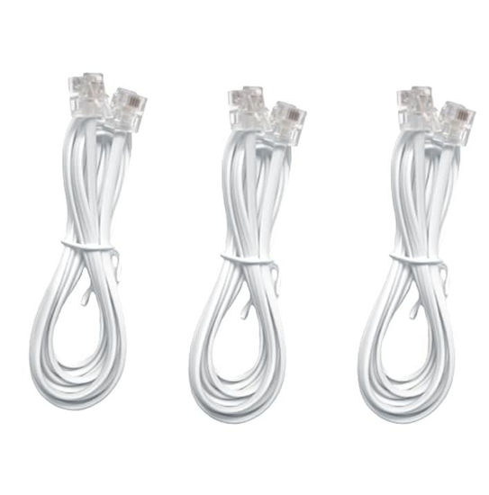 Picture of Seefeful Telephone landline Extension Cord Cable, with Standard RJ-11 6P4C Plug (3Pack / 3.3FT)