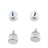 Picture of Hahiyo Anodized Aluminum Thumbscrews 6#-32 Thread Size Large Knurled Head Cage Mounts Hand Tighten Easy to Grip and Turn Not Damage Inside Sturdy for Computer Case PCI Slot Motherboard Silver 10pcs