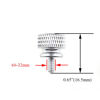 Picture of Hahiyo Anodized Aluminum Thumbscrews 6#-32 Thread Size Large Knurled Head Cage Mounts Hand Tighten Easy to Grip and Turn Not Damage Inside Sturdy for Computer Case PCI Slot Motherboard Silver 10pcs