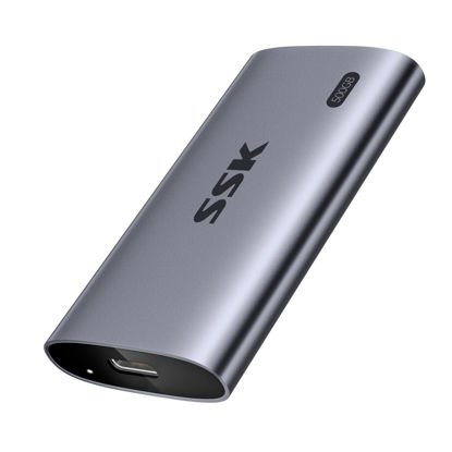 Picture of SSK Portable SSD 500GB, up to 2000MB/s External Solid State Drives, USB 3.2 Gen2X2 NVMe SSD External Hard Drive, Ultra Low Power Consumption for iPhone 15/ MacBook/Pro/OTG Phone/Laptops