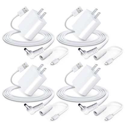 Picture of 4 Pack Power Adapter Charger for Ring Stick Up Cam Pan Tilt Stick Up & Ring Spotlight, Ring Spotlight Cam Plus, Ring Spotlight Cam Pro Indoor/Outdoor Camera Power Cord Charging in Plug Cable 13.2ft