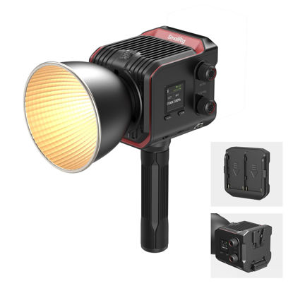 Picture of SmallRig RC 100B COB Video Light with Handle, Bi-Colour Video Light 2700K-6500K, Type-C PD Fast Charging, Built-in Battery Plate, App Control for Photography and Photo Studio, Mobile Version