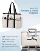 Picture of LOVEVOOK Work Tote Bag for Women, 15.6 Inch Laptop Bag for Women, Teacher Tote Bag Nurse Bag, Utility Bag For Work/Travel/College/Daily, Professional Computer Bag Large Purse Handbag With Multi Pocket
