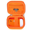 Picture of Tourmate Hard Case Compatible for FLEXTAILGEAR Portable Air Pump MP2 Pro, Holder Case with Mesh Pocket for 5Pcs Nozzle and Accessories (Orange, Case Only)