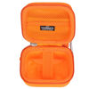 Picture of Tourmate Hard Case Compatible for FLEXTAILGEAR Portable Air Pump MP2 Pro, Holder Case with Mesh Pocket for 5Pcs Nozzle and Accessories (Orange, Case Only)