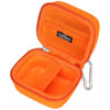 Picture of Tourmate Hard Case Compatible for FLEXTAILGEAR Portable Air Pump MP2 Pro, Holder Case with Mesh Pocket for 5Pcs Nozzle and Accessories (Orange, Case Only)