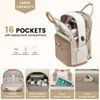 Picture of LOVEVOOK Laptop Backpack for Women 15.6 Inch,Cute Backpack Laptop Bag with USB Port,Waterproof Travel Backpack Purse Teacher Nurse Bag Fashion Computer Bag for Work