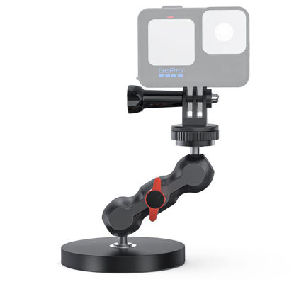 Picture of SUREWO Magnetic Camera Mount for GoPro,Strong Magnetic Mount with 360° Rotation Ball Head Compatible with GoPro Hero 13 12 11 10 9 8 7 6 5 Black,DJI Osmo Action 5 Pro/4/3,AkASO and More