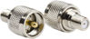 Picture of DHT Electronics 2PCS RF coaxial Coax Adapter F Female to UHF Male PL-259 Connector