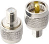 Picture of DHT Electronics 2PCS RF coaxial Coax Adapter F Female to UHF Male PL-259 Connector