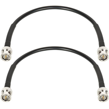 Picture of XRDS -RF 1FT SDI Cable, HD-SDI Cable BNC to BNC Digital Video Cable RG59 BNC Cable Supports HD-SDI/3G/6G-SDI/4K/8K SDI Video Cable Precision Video Cable(2PCS)