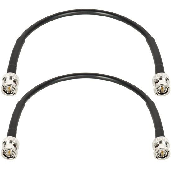 Picture of XRDS -RF 1FT SDI Cable, HD-SDI Cable BNC to BNC Digital Video Cable RG59 BNC Cable Supports HD-SDI/3G/6G-SDI/4K/8K SDI Video Cable Precision Video Cable(2PCS)