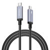 Picture of TREBLEET 8.2ft (2.5m) 40Gbps USB4 Cable Compatible with Thunderbolt 3, Thunderbolt 4,100W,5K@60Hz, Compatible with Thunderbolt 3 (USB C) Hub, Adapter, eGpu, 20V/5A