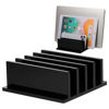 Picture of Frienda 1 Piece 4-Compartment Acrylic Vertical Laptop Stand, Can Accommodate with a Thickness of Less Than 2 cm, Fits Most Laptop (Black)