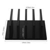 Picture of Frienda 1 Piece 4-Compartment Acrylic Vertical Laptop Stand, Can Accommodate with a Thickness of Less Than 2 cm, Fits Most Laptop (Black)