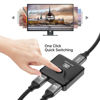 Picture of MT-VIKI HDMI 2.1 Switch 2 in 1 Out 8K@60Hz, 4K@120Hz, 48Gbps Ultra HD HDMI Hub Compatible with PS5/4, Xbox, Roku, Apple TV, Fire Stick