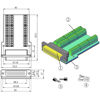 Picture of Jienk DB44 Solderless Female RS232 Serial Adapters, HDB44 Female D-SUB to 44Pin 3Row Terminal Block Breakout Board for CNC Computers Mechanical Equipment
