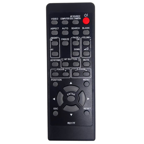 Picture of InTeching A-00008320 Projector Remote Control for ViewSonic PJ358, PJ359W, PJ500, PJ501, PJ502, PJ510, PJ550, PJ551, PJ758, PJ759, PJ760, PJL3211, PJL7211, PJL9371, Pro9500