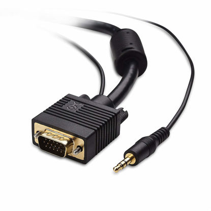 Picture of Cable Matters VGA Cable with Audio (SVGA Monitor Cable with 3.5mm Stereo Audio) 10 Feet