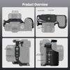 Picture of NEEWER X-S20 Camera Cage, Full Access Protective Metal Video Rig with Grip, NATO Rail, 3/8" ARRI, Cold Shoe, Anti Twist Arca Type Base Compatible with Fujifilm X-S20 DJI RS2 RSC2 RS3 Pro Gimbal, CA043