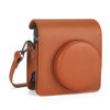 Picture of Phetium Instant mini 99 Camera Protective Case,Carrying Bag Compatible with Fujifilm Instax Mini 99 PU Leather Cover with Adjustable Shoulder Strap (Brown)
