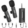 Picture of MAYBESTA 4 in1 Wireless Lavalier Microphone for iPhone Android Phone - Mini Lapel Video Mic for PC Camera Recording - Bluetooth Clip on Microphones for YouTube Tiktok Podcast Vlogging Streaming