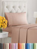 Picture of Twin XL Size 3 Piece Sheet Set - Comfy Breathable & Cooling Sheets - Hotel Luxury Bed Sheets for Women & Men - Deep Pockets, Microfiber, Extra Soft & Wrinkle Free Sheets - Mauve Oeko-Tex Bed Sheet Set