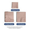 Picture of Twin XL Size 3 Piece Sheet Set - Comfy Breathable & Cooling Sheets - Hotel Luxury Bed Sheets for Women & Men - Deep Pockets, Microfiber, Extra Soft & Wrinkle Free Sheets - Mauve Oeko-Tex Bed Sheet Set