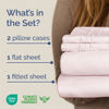 Picture of Cal King Size 4 Piece Sheet Set - Comfy Breathable & Cooling Sheets - Hotel Luxury Bed Sheets for Women & Men - Deep Pockets, Microfiber, Soft & Wrinkle Free Sheets - Lavender Pink Oeko-Tex Bed Sheets
