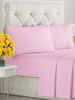 Picture of Cal King Size 4 Piece Sheet Set - Comfy Breathable & Cooling Sheets - Hotel Luxury Bed Sheets for Women & Men - Deep Pockets, Microfiber, Soft & Wrinkle Free Sheets - Light Pink Oeko-Tex Bed Sheet Set