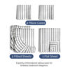 Picture of Split King Size 5 Piece Sheet Set - Comfy Breathable & Cooling Sheets - Hotel Luxury Bed Sheets for Women & Men - Deep Pockets, Microfiber, Soft & Wrinkle Free Sheet - Grey Stripes Oeko-Tex Bed Sheets