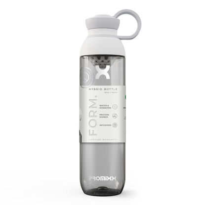 Picture of Promixx FORM Water Bottle - Premium Large Water Bottles for Shakes Infusions and Hydration - Lifetime Durability, Leakproof Sports Water Bottle BPA Free - 26oz (White)