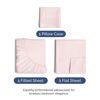 Picture of Twin XL Size 3 Piece Sheet Set - Comfy Breathable & Cooling Sheets - Hotel Luxury Bed Sheets for Women & Men - Deep Pockets, Easy-Fit, Soft & Wrinkle Free Sheets - Lavender Pink Oeko-Tex Bed Sheet Set